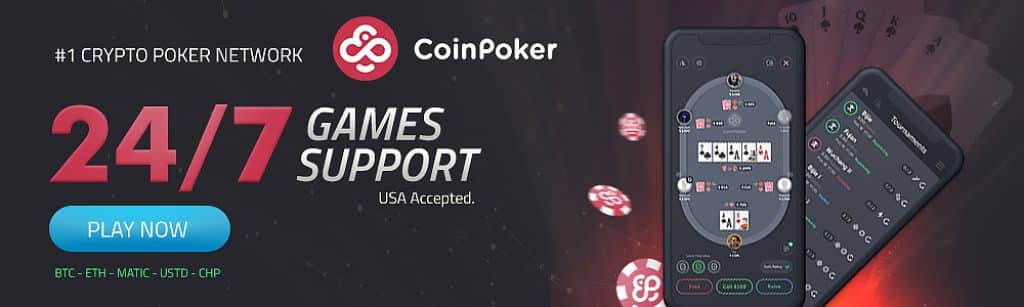 ¡ CoinPoker es la primera sala de póquer en línea descentralizada y compatible con criptomonedas disponible para teléfonos inteligentes! 