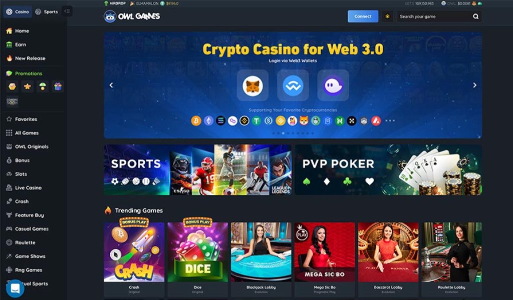 Découvrez Owl Games, le 1er casino virtuel en ligne crypto-friendly et décentralisé ! 