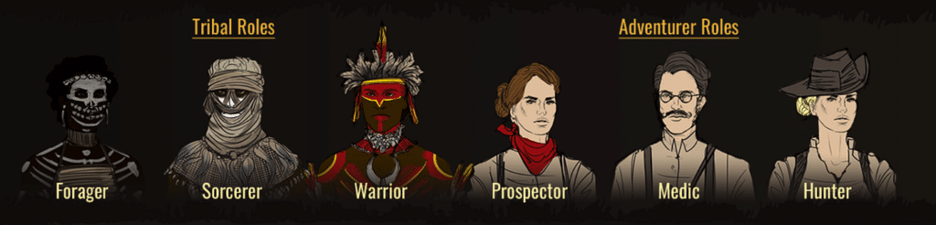 On Goldfever.io you can play different roles, professions, and play in both factions! 